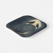 Eerie Elegant Zombie Wedding Paper Tellers Pappteller (Gewinkelt)