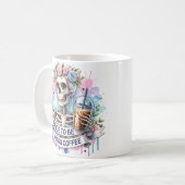 Eerie Elegante: Skeleton Bride Kaffee Tasse (Vorderseite Links)