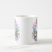 Eerie Elegante: Skeleton Bride Kaffee Tasse (Mittel)
