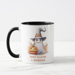 Eerie Elixirs und Espresso Ghost Halloween Tasse