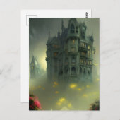Eerie Gothic Mansion Postkarte (Vorne/Hinten)