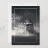 Eerie Gothic Wedding Dankeskarte (Vorderseite)