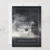Eerie Gothic Wedding speichern das Datum Save The Date (Vorderseite)