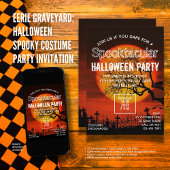 Eerie Graveyard: Halloween Spooky Costume Party Einladung