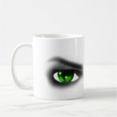 Eerie Green Eyes Kaffeetasse (Links)