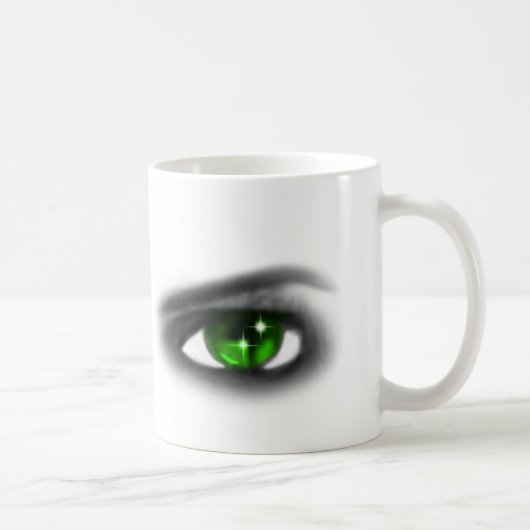 Eerie Green Eyes Kaffeetasse (Rechts)