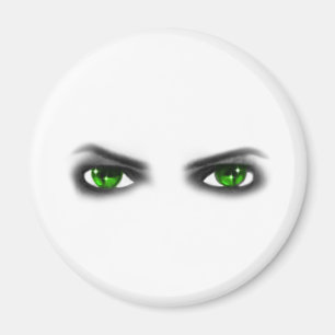 Eerie Green Eyes Magnet