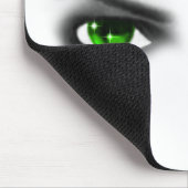Eerie Green Eyes Mousepad (Ecke)