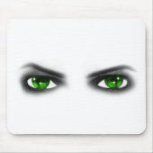 Eerie Green Eyes Mousepad (Vorne)