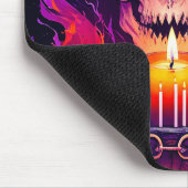 Eerie grin Skull Mousepad (Ecke)