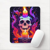 Eerie grin Skull Mousepad (Mit Mouse)