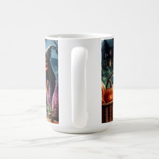 Eerie Halloween Night Watercolor Kaffeetasse (Henkel)