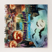 Eerie Halloween Night Watercolor Puzzle (Horizontal)