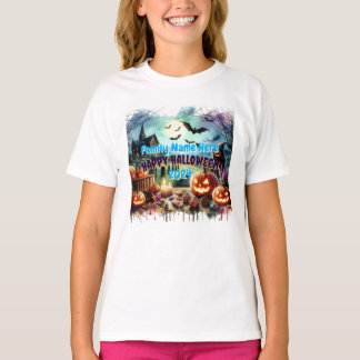 Eerie Halloween Night Watercolor T-Shirt