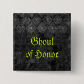 Eerie Halloween Wedding Button (Vorderseite)