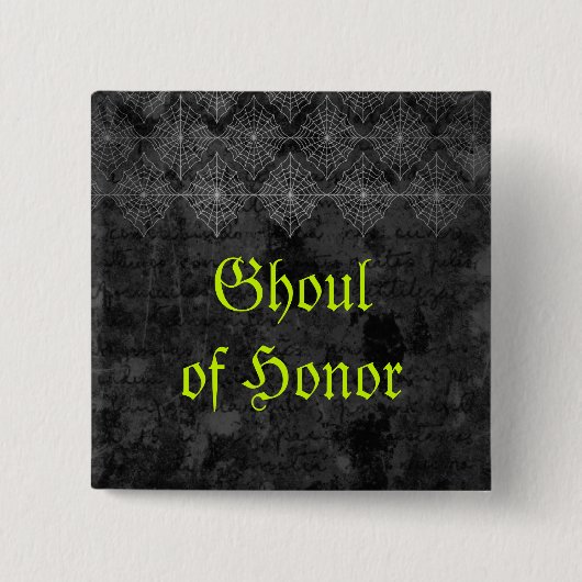 Eerie Halloween Wedding Button (Vorderseite)