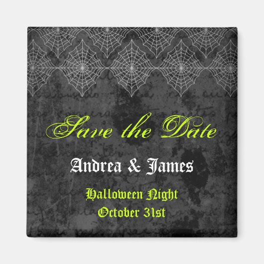 Eerie Halloween Wedding Save the Date Magnet (Vorne)