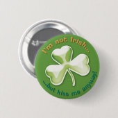 Eerie Kleeblatt: Ich bin kein Irin... - Button (Vorne & Hinten)