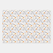 Eerie Night Spooky Halloween Muster Geschenkpapier Set (Vorderseite 2)