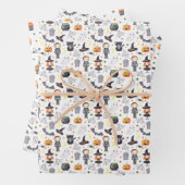 Eerie Night Spooky Halloween Muster Geschenkpapier Set (Beispiel)