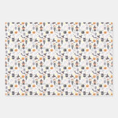 Eerie Night Spooky Halloween Muster Geschenkpapier Set (Vorderseite)