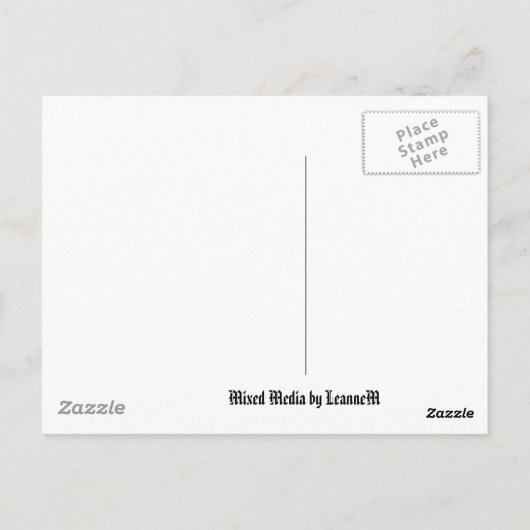 Eerie Postkarte (Rückseite)