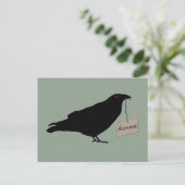 Eerie Raven Postcard Postkarte (Stehend Vorderseite)