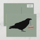Eerie Raven Postcard Postkarte (Vorne/Hinten)