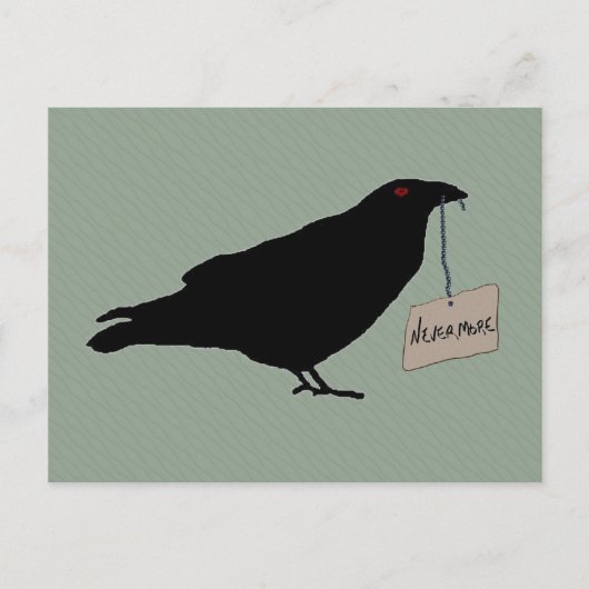 Eerie Raven Postcard Postkarte (Vorderseite)