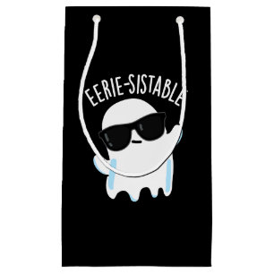 Eerie-resistent Funny Ghost Pun Dark BG Kleine Geschenktüte