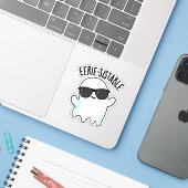 Eerie-resistenter Funny Ghost Pun Aufkleber (Laptop mit iPhone)