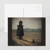 Eerie Scarecrow Feiertagspostkarte (Vorne/Hinten)