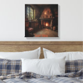 Eerie Seclusion Leinwanddruck (Insitu (Schlafzimmer))