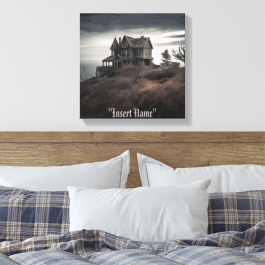 Eerie Seclusion Leinwanddruck (Insitu (Schlafzimmer))