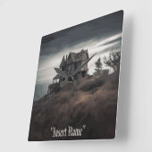 Eerie Seclusion Quadratische Wanduhr (Winkel)