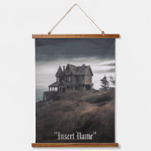 Eerie Seclusion Wandteppich Mit Holzrahmen (Vorderseite)