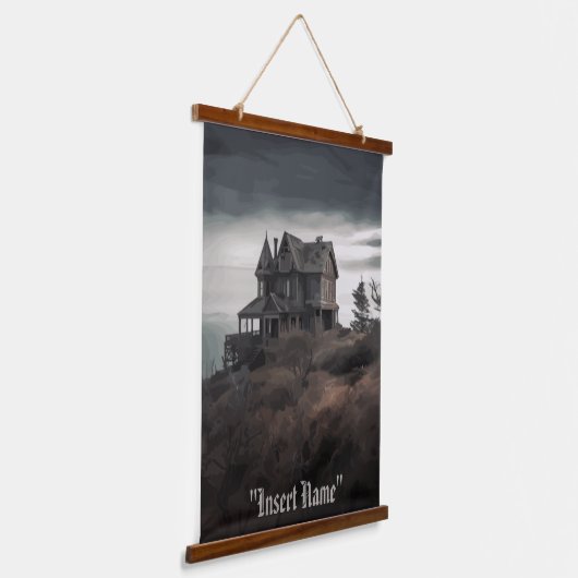 Eerie Seclusion Wandteppich Mit Holzrahmen (Gewinkelt)