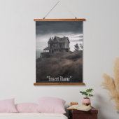 Eerie Seclusion Wandteppich Mit Holzrahmen (Schlafzimmer)