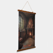 Eerie Seclusion Wandteppich Mit Holzrahmen (Gewinkelt)