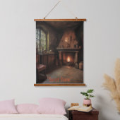 Eerie Seclusion Wandteppich Mit Holzrahmen (Schlafzimmer)