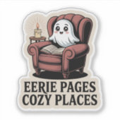 Eerie Seiten Gemütliche Orte - Gemütliches Geister Aufkleber (Vorderseite)