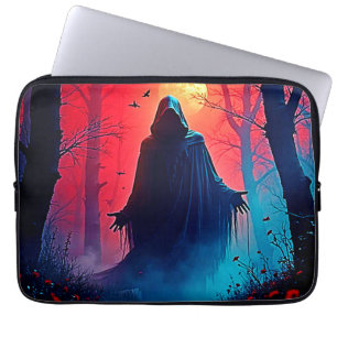 Eerie Shadow in Crimson Woods Design Laptopschutzhülle
