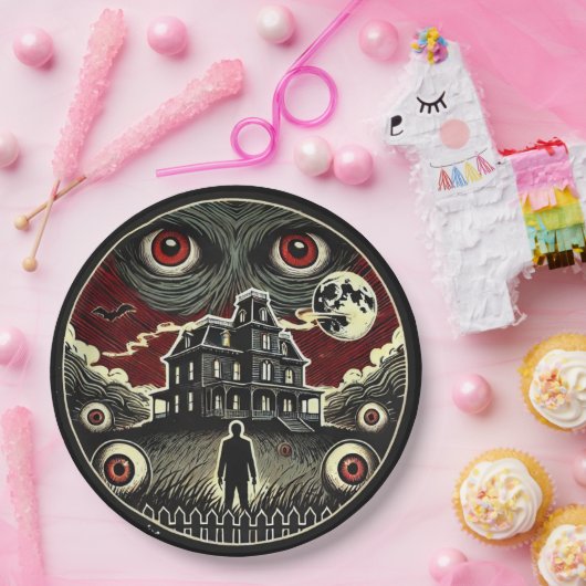 Eerie Shadows Spuk House Pappteller (Party)