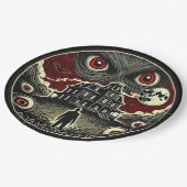 Eerie Shadows Spuk House Pappteller (Schrägansicht)