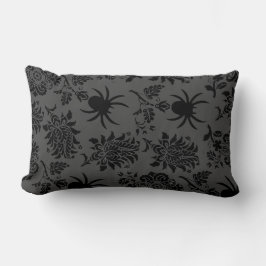 Eerie Spider Damask Pillow Lendenkissen
