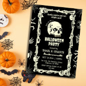 Eerie Sporoke Schädelskelett Fledermäuse Spinne Ha Einladung