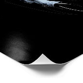 Eerie Vampire Face Glossy Poster (Ecke)