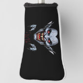 Eerie Vampire Face Golf Headcover (Rotieren 90)