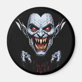Eerie Vampire Face Magnet (Vorne)