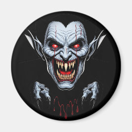Eerie Vampire Face Magnet